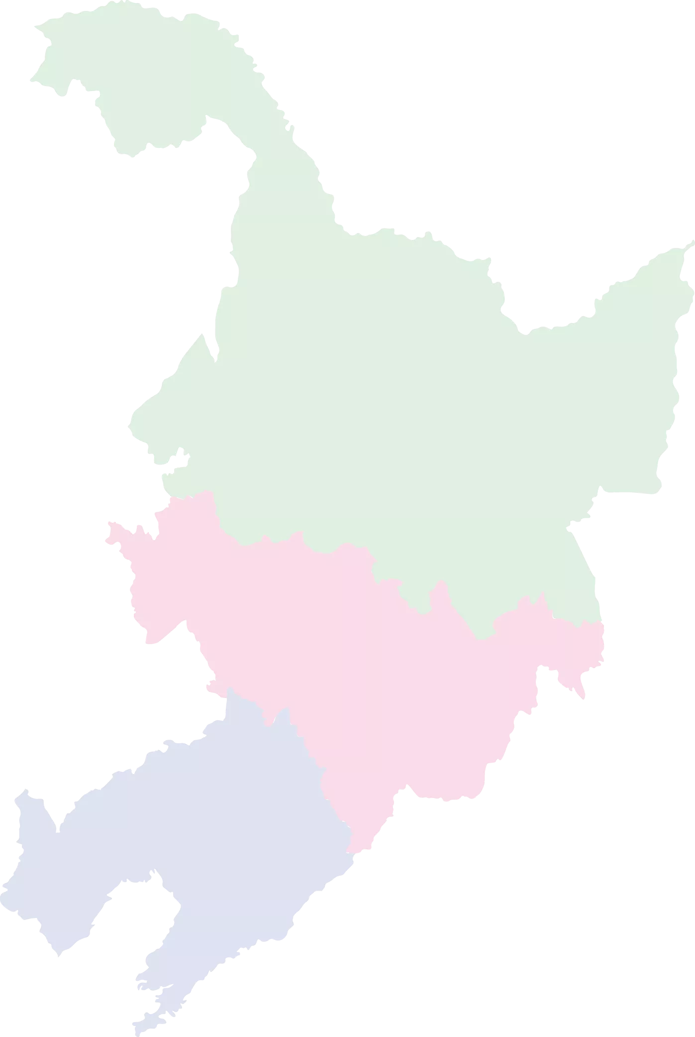 东北片区区域轮廓图